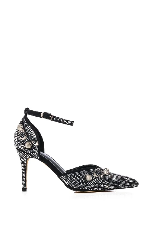TICKLES-BLACK STILETTO PUMP
