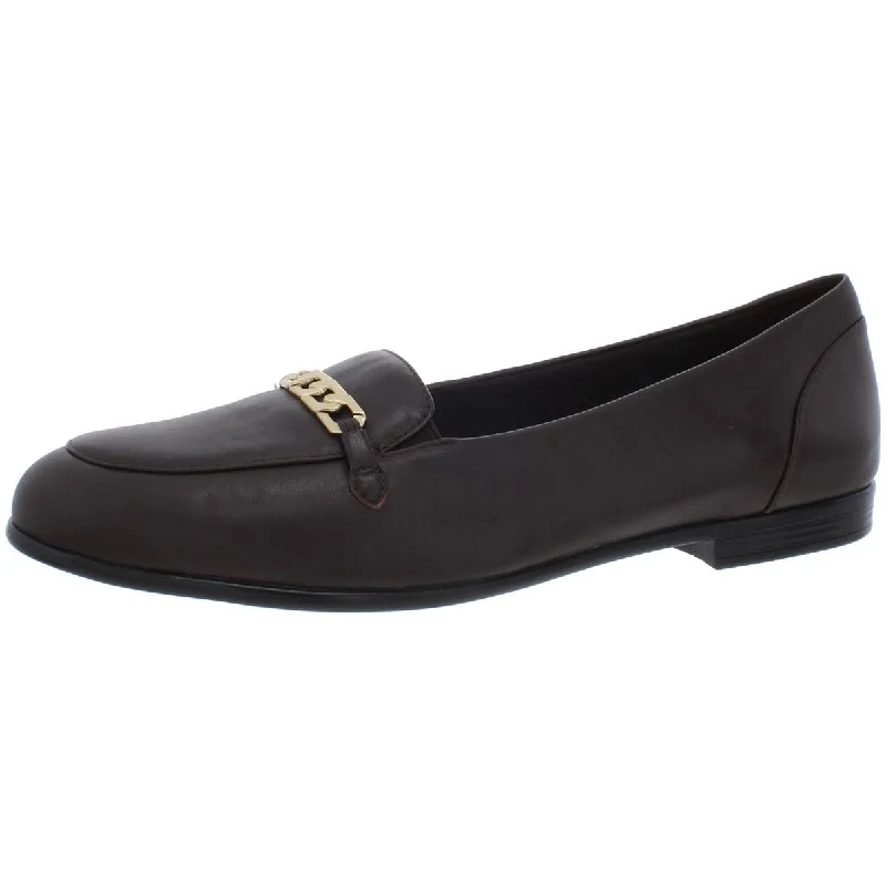 Trotters Womens Anastasia Leather Flat Loafers
