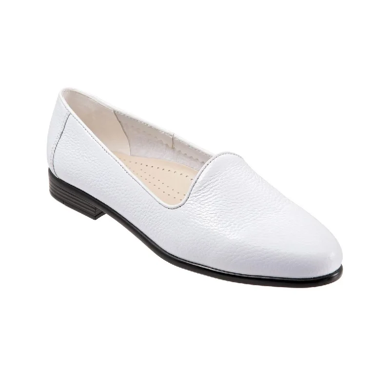 Trotters Womens Liz Leather Slip On Smoking Loafers