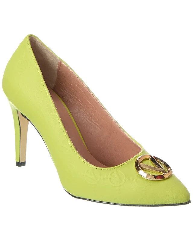 Valentino By Mario Valentino Clara Monogram Leather Pump