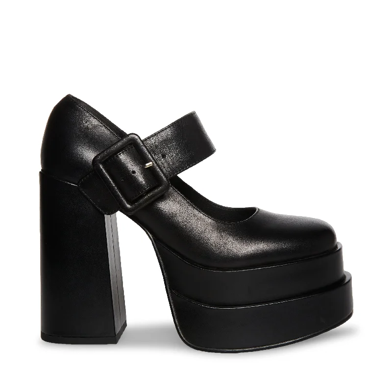 Carly Pump BLACK LEATHER