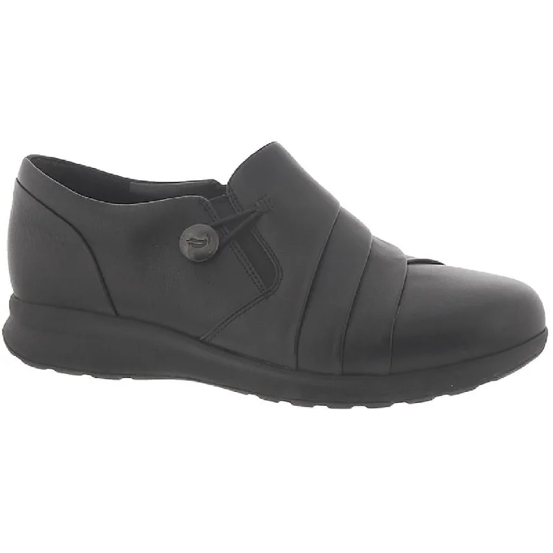 Clarks Womens Un Adorn Loop Leather Slip On Flats