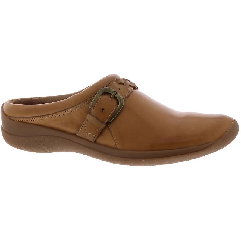 David Tate Womens Orion Leather Slip On Clogs