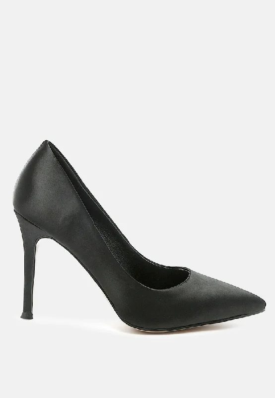 fizzy goblet satin stiletto pumps