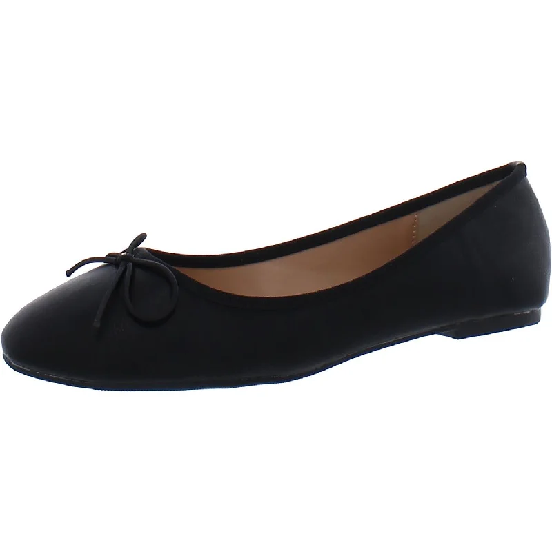 Journee Collection Womens Faux Leather Slip On Loafers