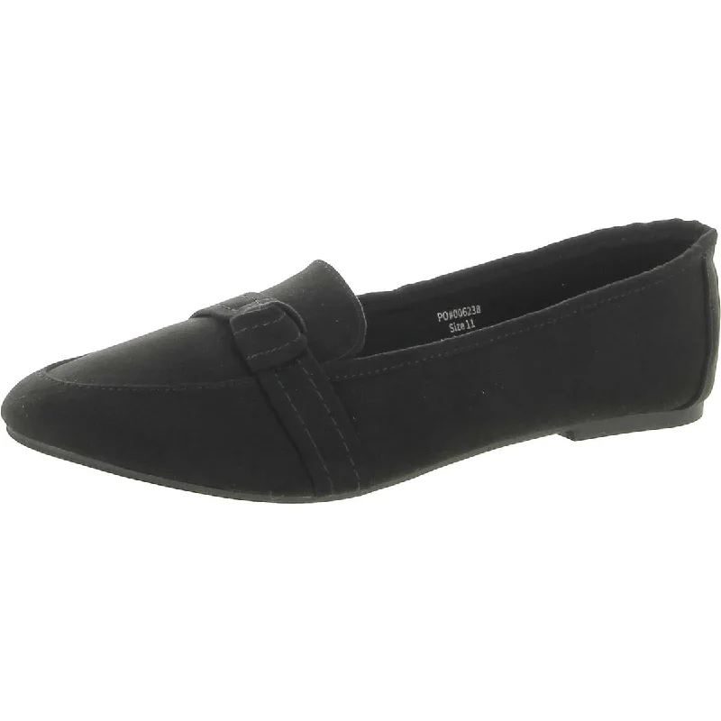 Journee Collection Womens Microsuede Slip On Loafers