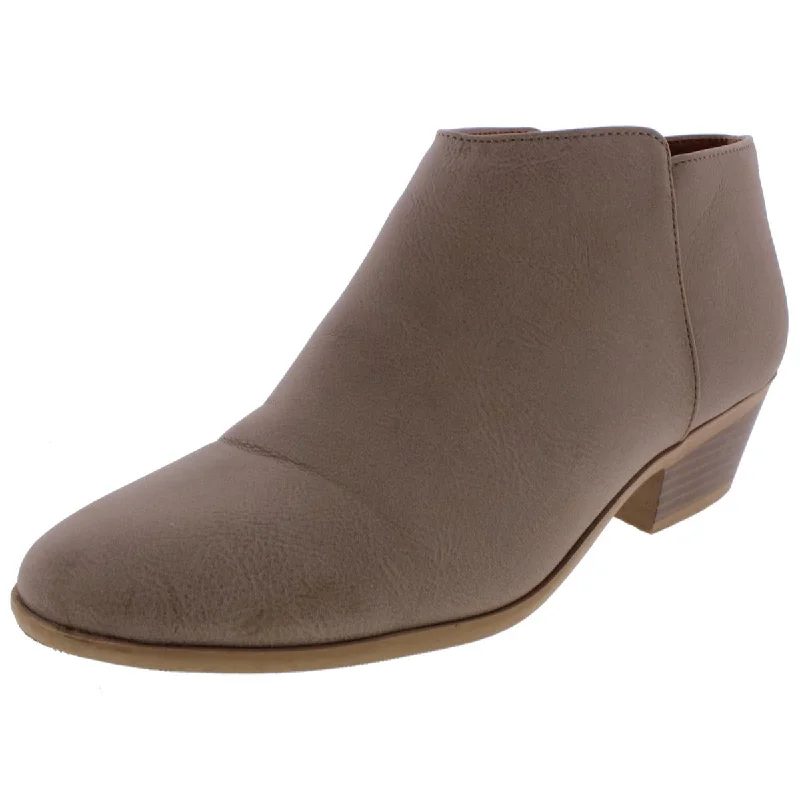 Soda Womens Faux Suede Round Toe Ankle Boots