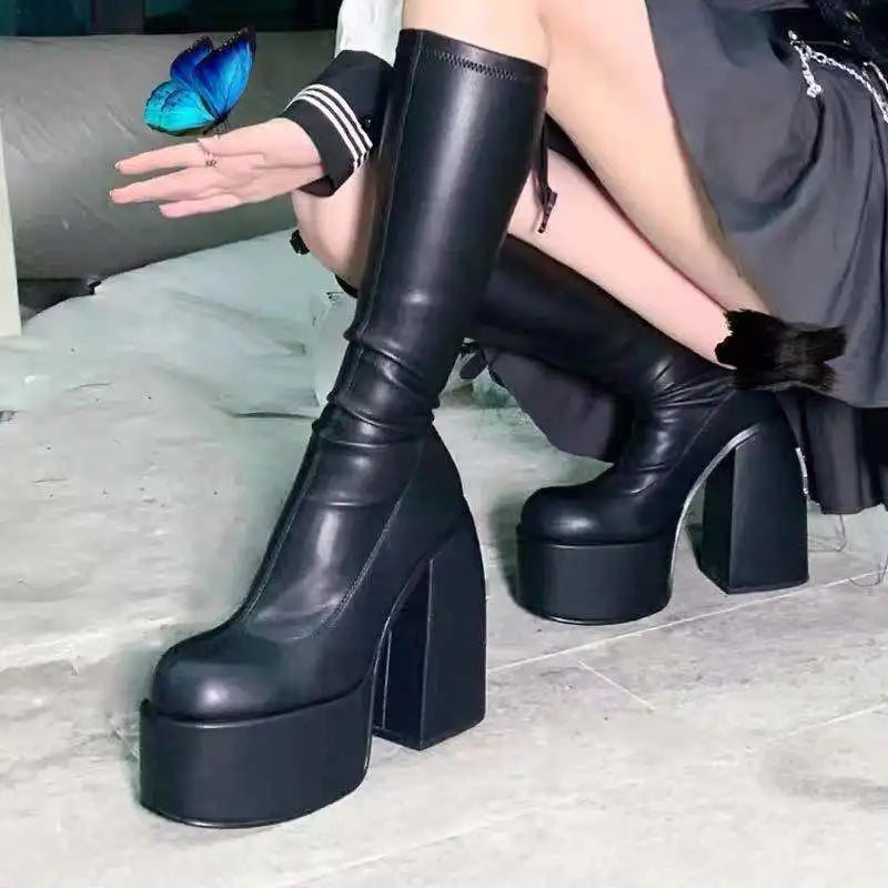 Mid Calf Black