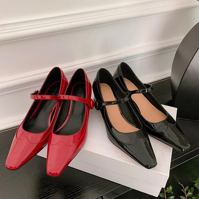 Advbridge 2023 new spring women pumps natural leather 22-24.5cm length cowhide+sheepskin square toe Mary Jane shoes low heel brogue Advbridge 2023 new spring women pumps natural leather 22-24.5cm length cowhide+sheepskin square toe Mary Jane shoes low heel brogue