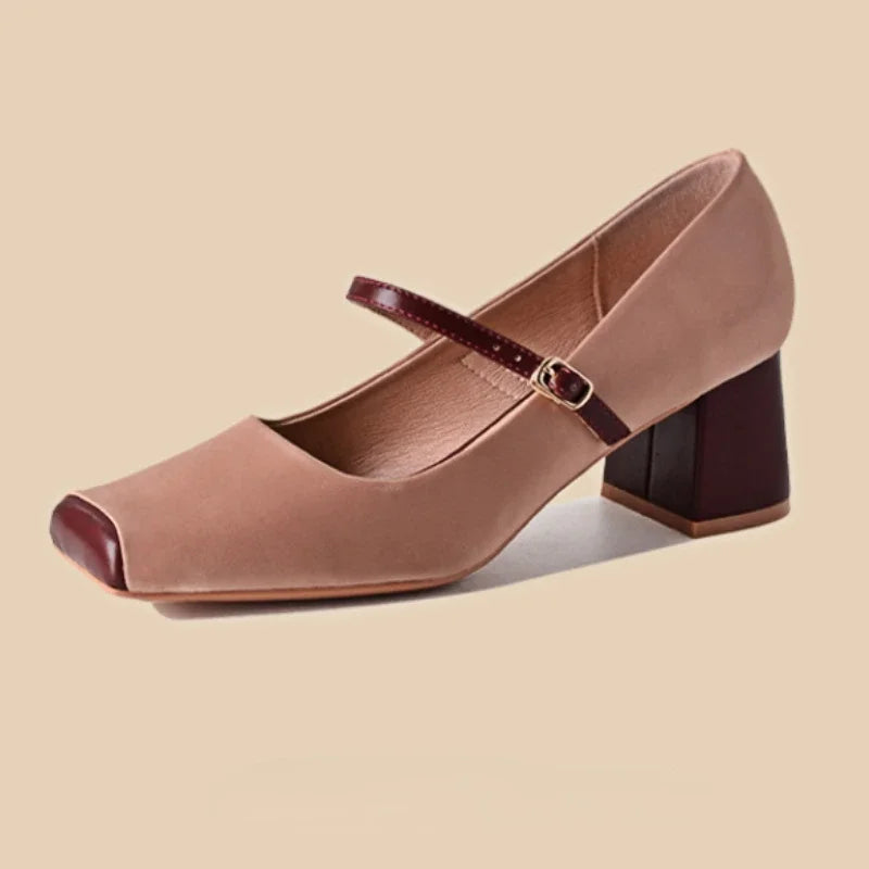 Advbridge Chunky Heels Mary Jane Women Pumps Square Toe Shallow Ballet Elegant High Heel Fashion Retro Satin Lolita Mary Jane Shoes Ladies Advbridge Chunky Heels Mary Jane Women Pumps Square Toe Shallow Ballet Elegant High Heel Fashion Retro Satin Lolita Mary Jane Shoes Ladies