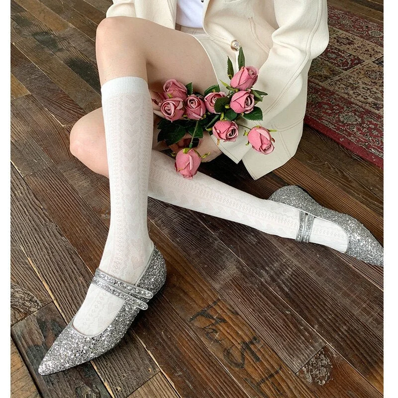 Advbridge Fashion Silver Sequin Mary Jane Shoes Low Heel Glitter Pointed Toe Heels European And American Party Shoes Handmade Women Pumps Advbridge Fashion Silver Sequin Mary Jane Shoes Low Heel Glitter Pointed Toe Heels European And American Party Shoes Handmade Women Pumps