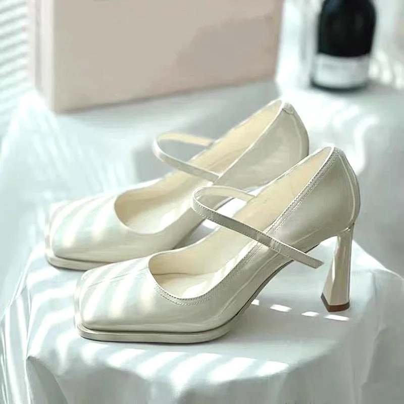 Advbridge Princess Beige Pink Square Toe Lolita Pumps Tower Shape High Heel Mary Janes Shoes Women Ankle Strap Sweet Single Shoes Advbridge Princess Beige Pink Square Toe Lolita Pumps Tower Shape High Heel Mary Janes Shoes Women Ankle Strap Sweet Single Shoes