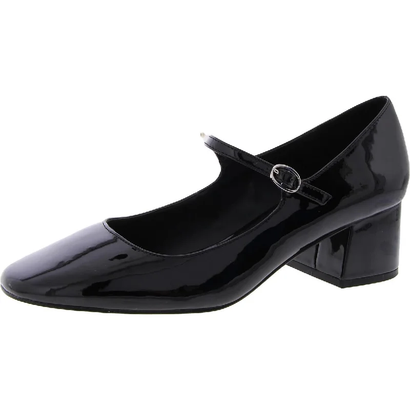 Hawke Womens Patent Slip On Mary Jane Heels