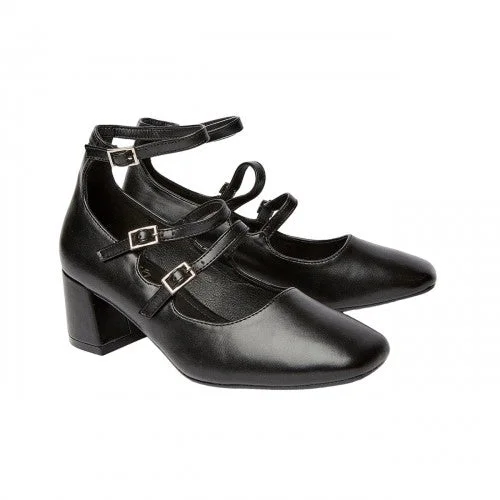Faith Womens/Ladies Chantelle Mary Jane Strappy Square Toe Court Shoes