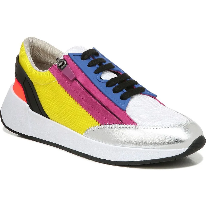 Franco Sarto Womens Imperial Leather Chunky Casual and Fashion Sneakers