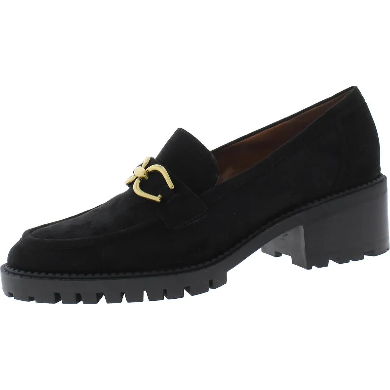 Marc Fisher Womens DELANIE2 Faux Suede Slip On Loafers