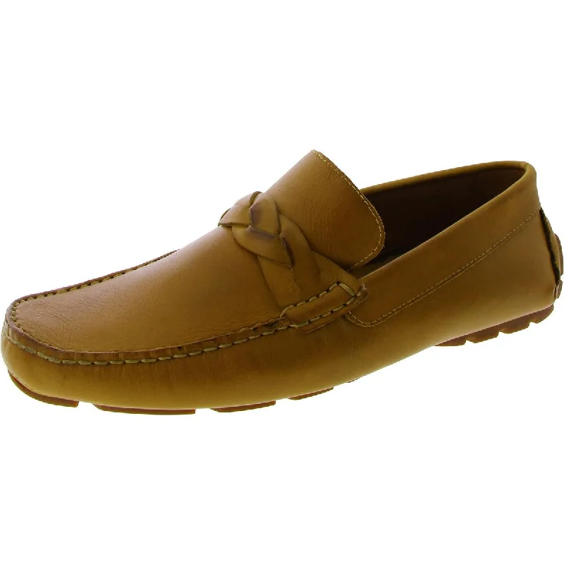 Donald J. Pliner Mens Leather Slip On Loafers