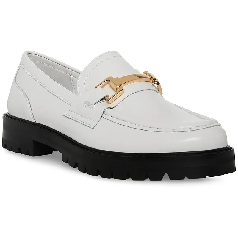 Steve Madden Womens Leather Loafers