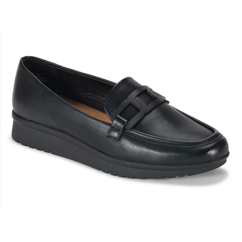 Baretraps Womens Addison Faux Leather Slip-On Loafers