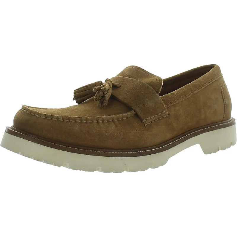 Cole Haan Mens Manmade Faux Suede Loafers