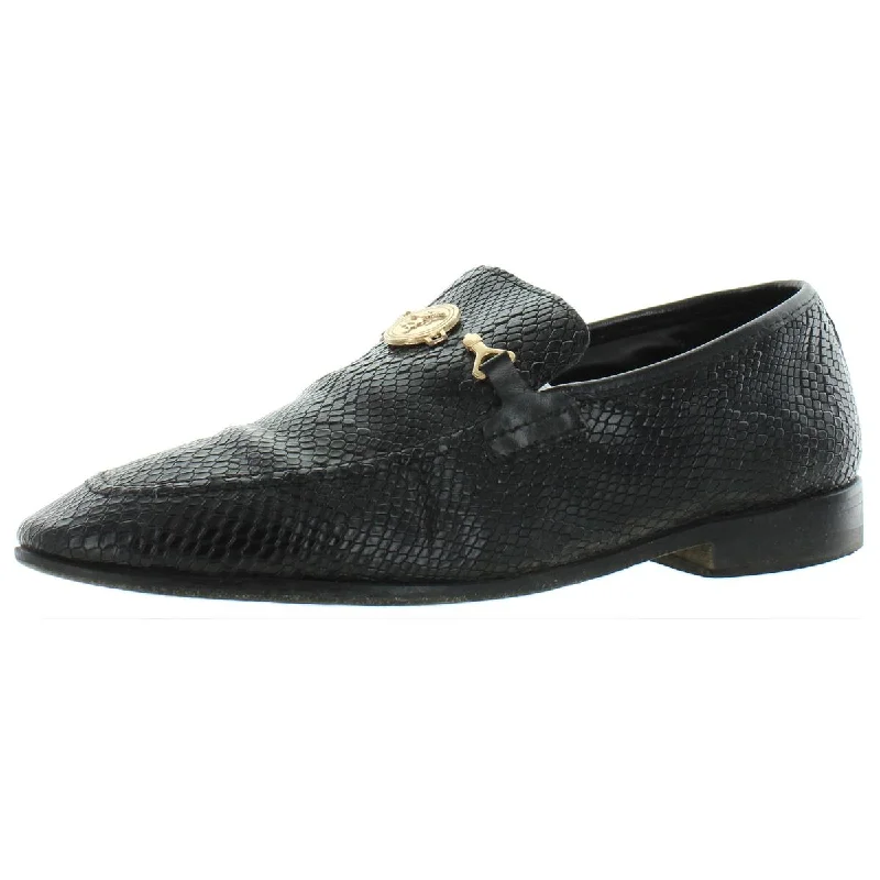 Stacy Adams Mens Barrino Leather Snake Embossed Loafers