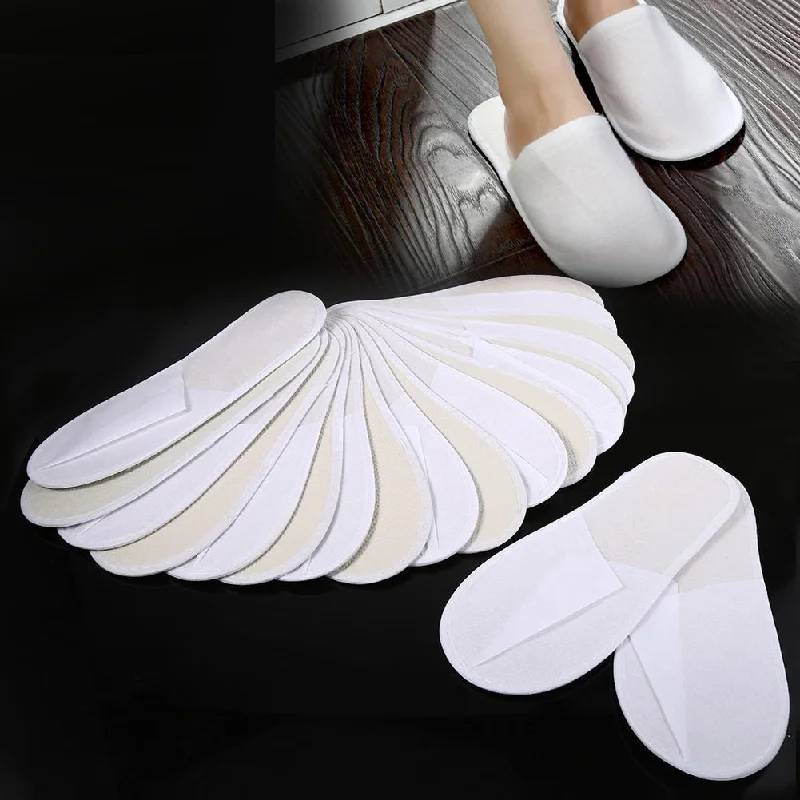 10 Pairs Hotel Travel Spa Disposable Slippers Party Sanitary Home Guest Use Fluffy Closed Toe Men Women Disposable Slippers 10 Pairs Hotel Travel Spa Disposable Slippers Party Sanitary Home Guest Use Fluffy Closed Toe Men Women Disposable Slippers