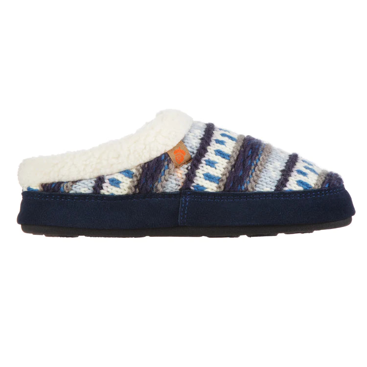 Acorn Fairisle Clog Slipper - Womens