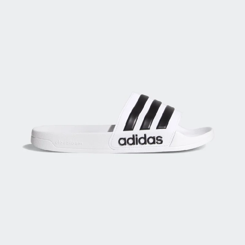 ADIDAS ADILETTE SHOWER SLIDES - Cloud White / Core Black / Cloud White
