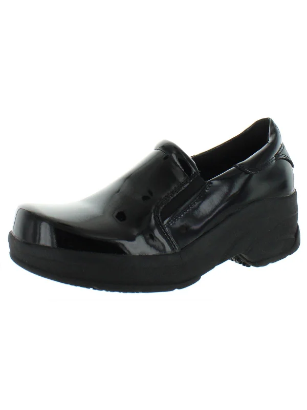 Appreciate Womens Patent Leather Comfort Clogs