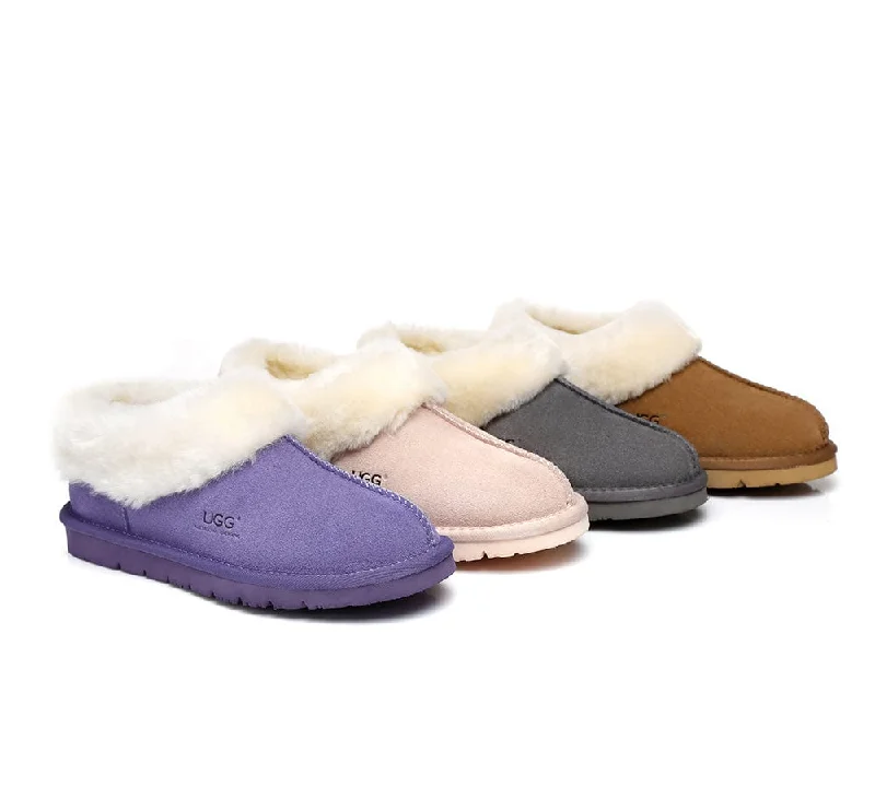 AUSTRALIAN SHEPHERD® UGG Slippers Sheepskin Wool Ankle Homey