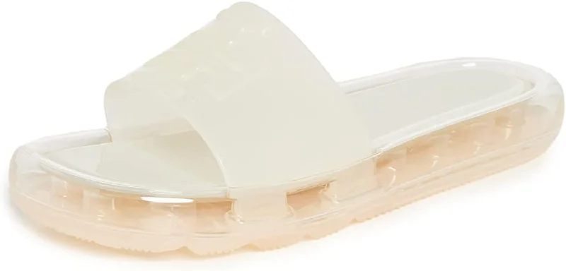 Tory Burch Women's Ivory Jelly Bubble Slides