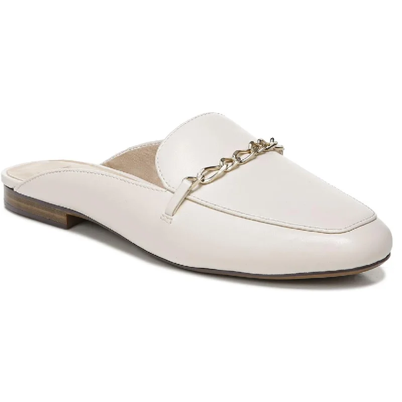 Emiline Womens Leather Slip On Mules