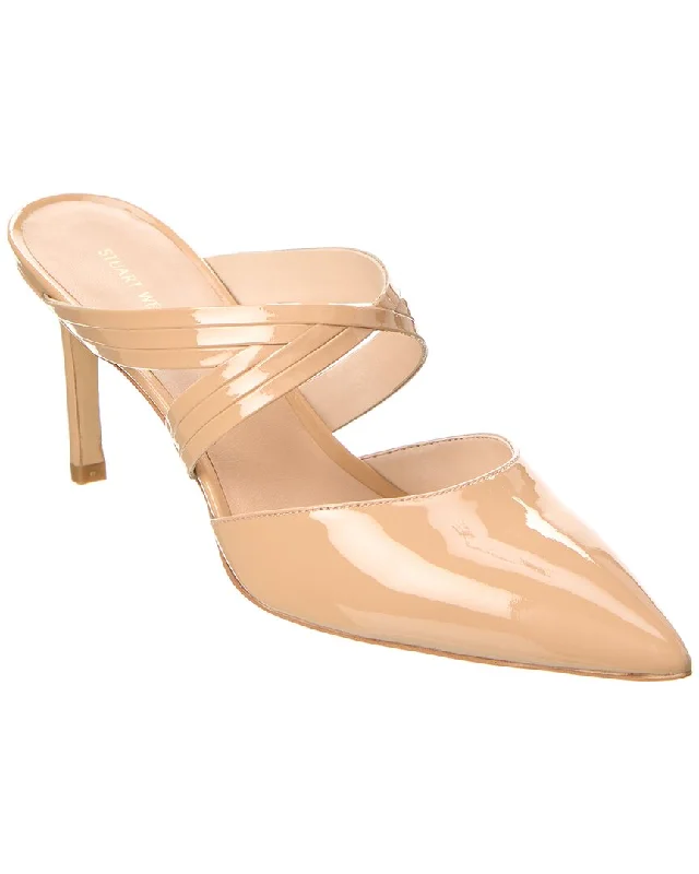 Stuart Weitzman Cutout Patent Mule