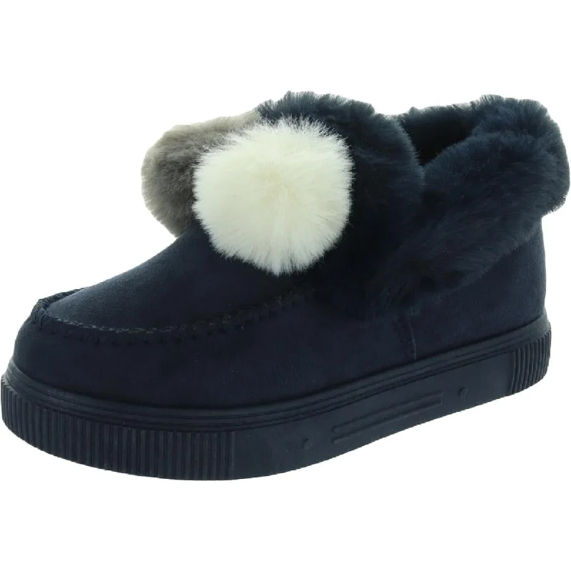 Sunset Womens Faux Fur Lined Comfort Moccasin Slippers