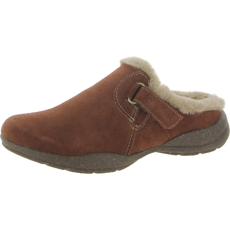 Roseville Clog Womens Leather Cozy Slide Sandals