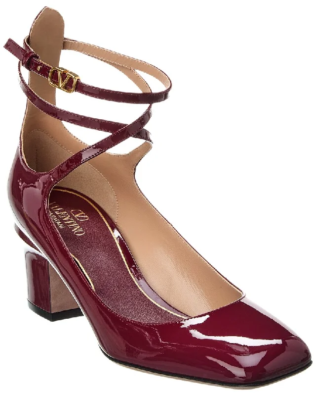 Valentino Tan-Go Ankle Strap Patent Mule