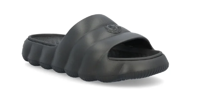 Moncler Men's Lilo Black Rubber Slides