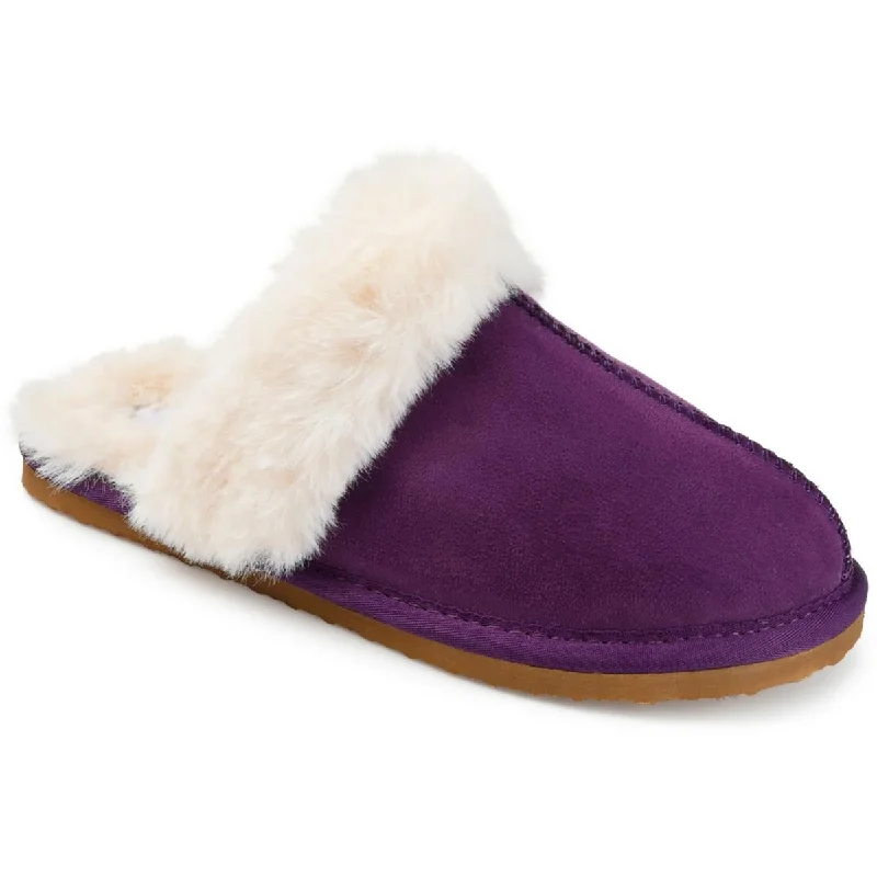 Delanee Womens Faux Fur Manmade Moccasin Slippers