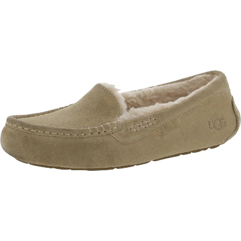 Ansley Womens Suede Comfy Moccasin Slippers