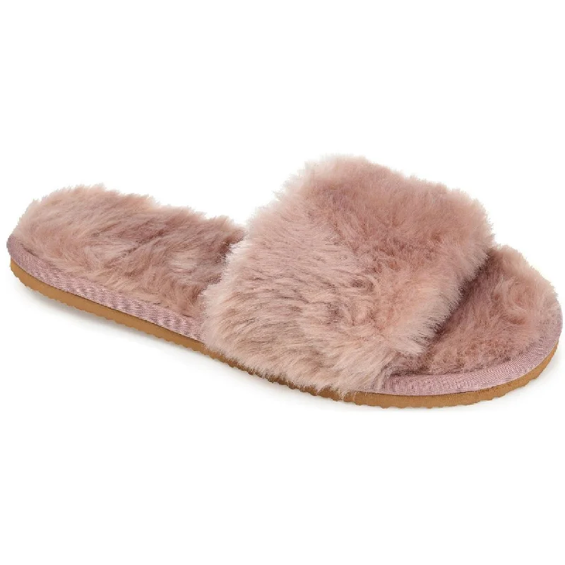 Dawn  Womens Fur Indoors Slide Slippers