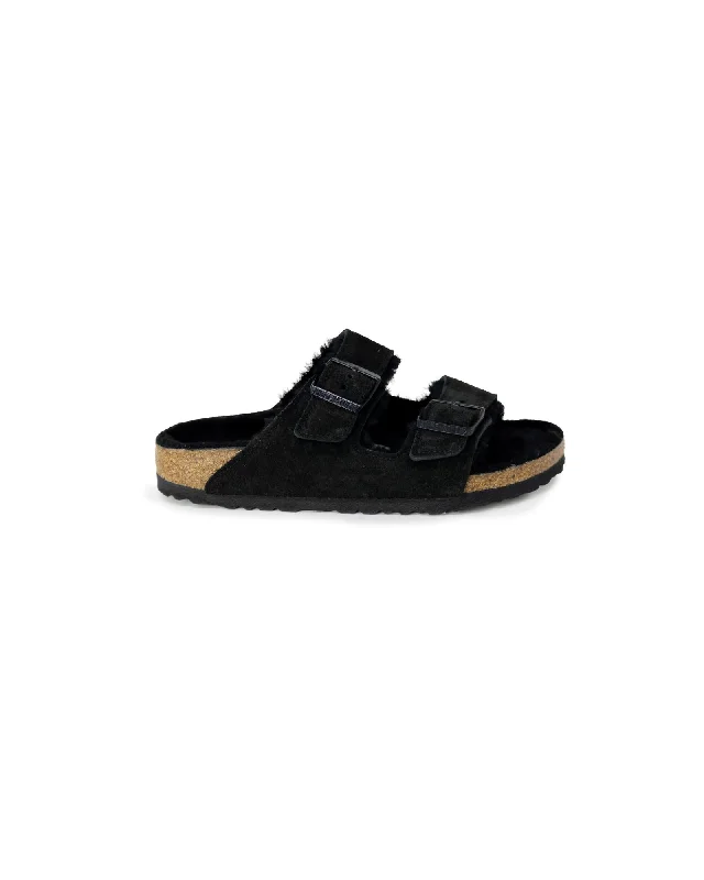 Birkenstock  Arizona FurLined Sandals - Black