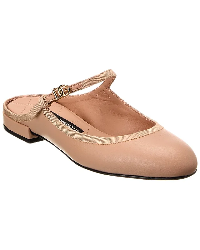 Dolce & Gabbana Leather Mule