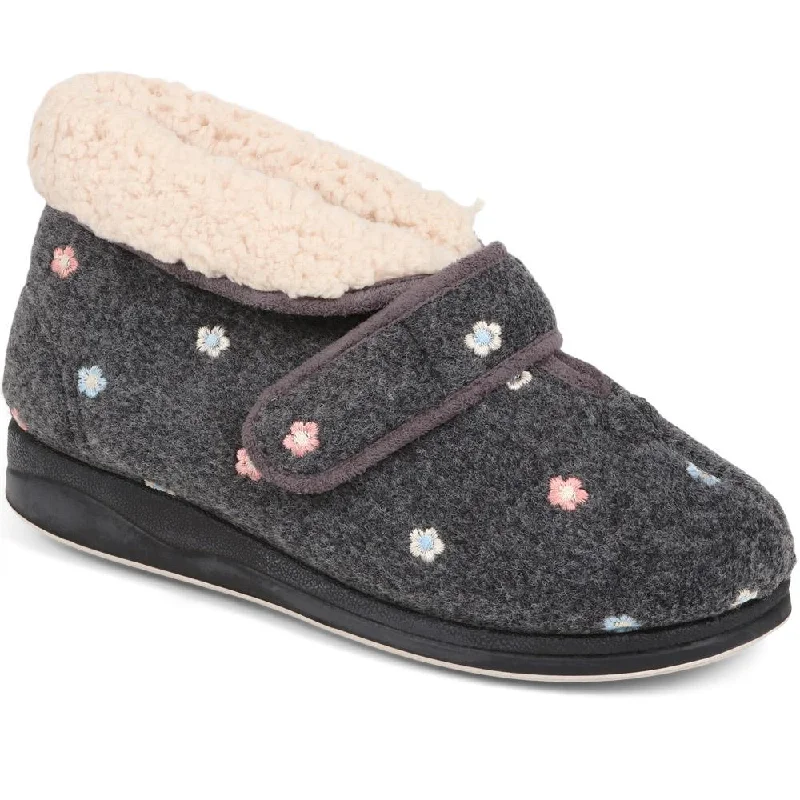 Extra Wide Fit Slipper Boots - TABITA / 324 144