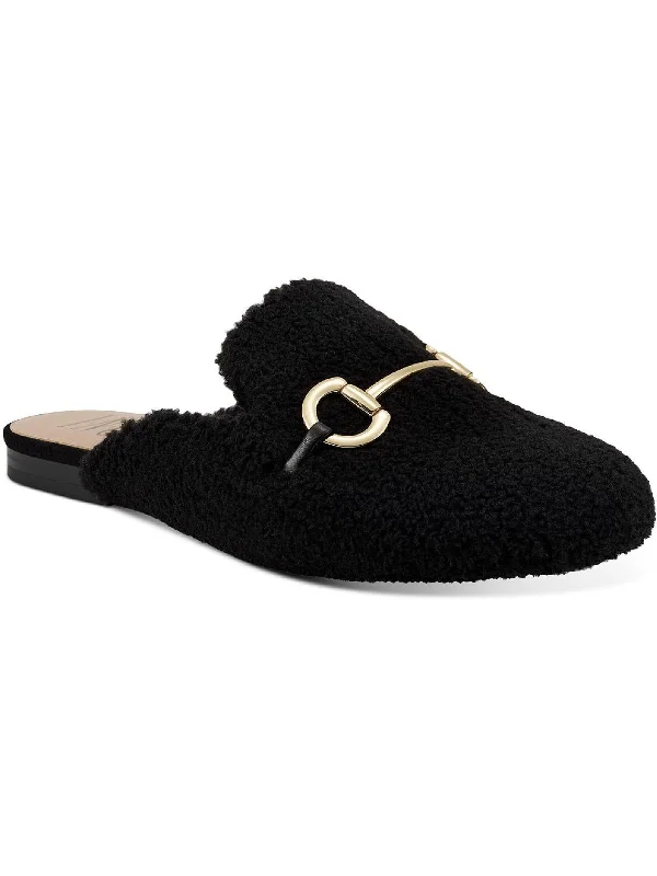 black shearling
