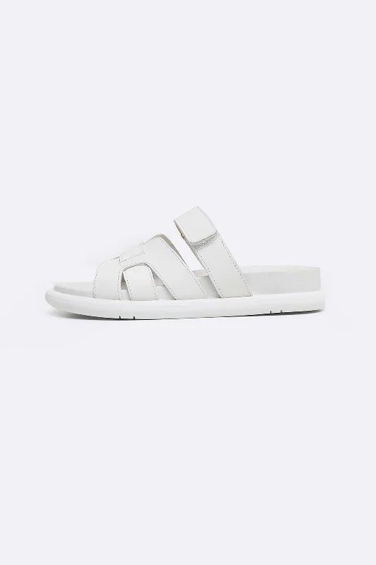 IZZY LEATHER SLIDES