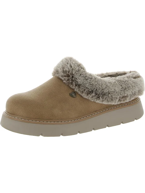 Keepsakes Lite - Cozy Blend Womens Faux Fur Lined Comfy Scuff Slippers
