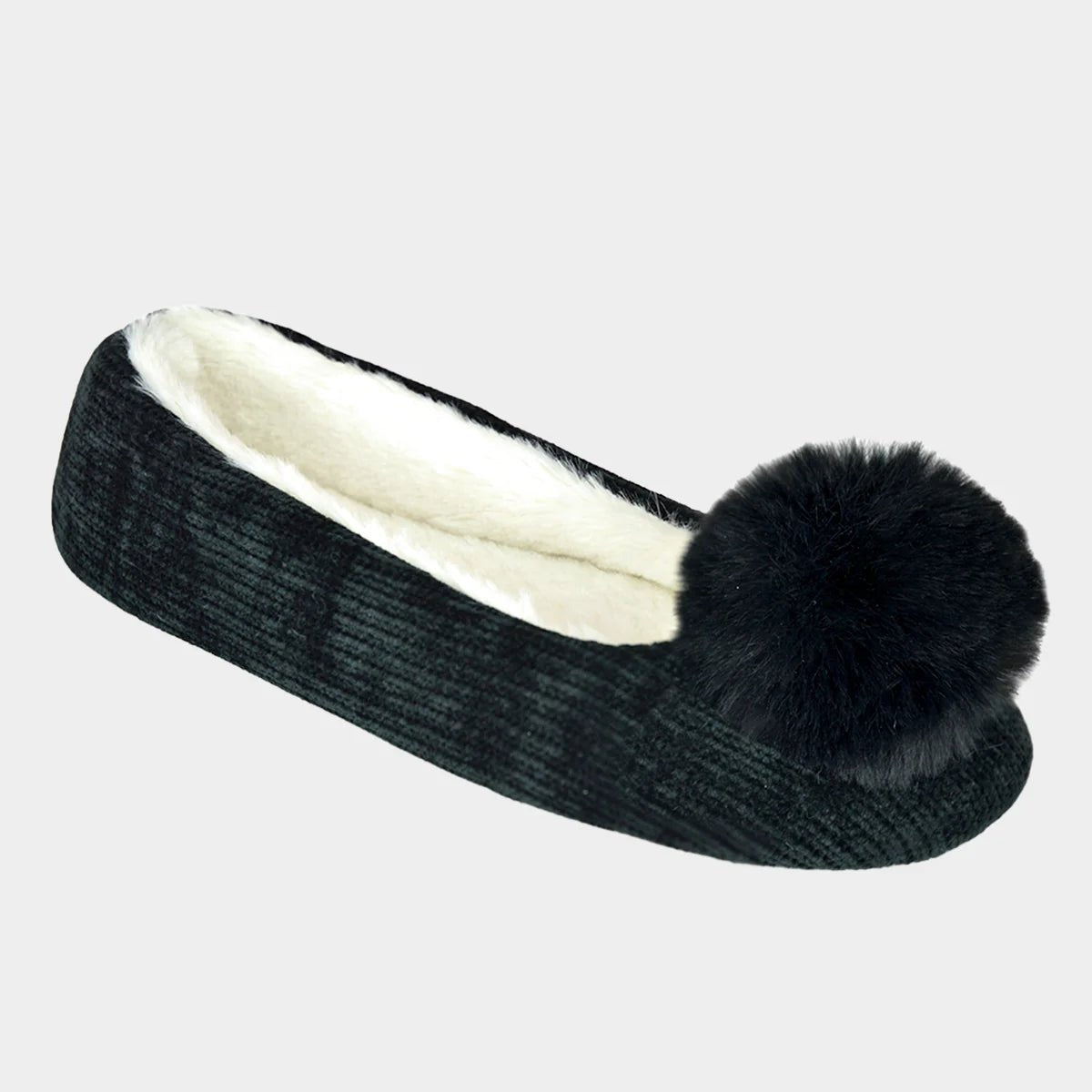 Ladies Chenille Ballet Slippers