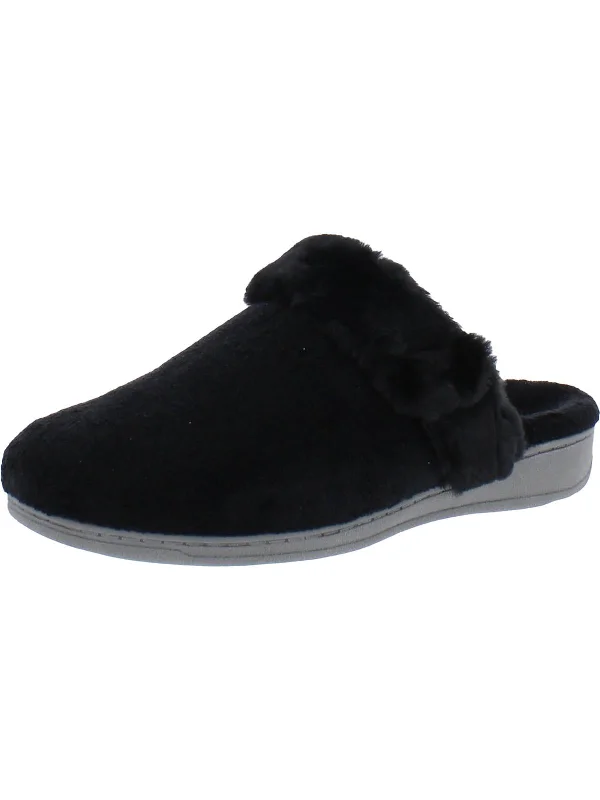 Marielle Womens Terry Cloth Slide Slippers
