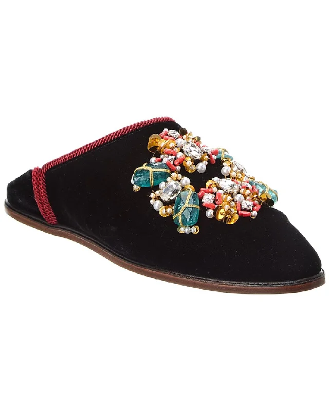 Roger Vivier Velvet Mule