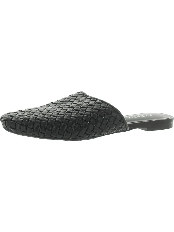 Teddeep Womens Woven Round Toe Mules